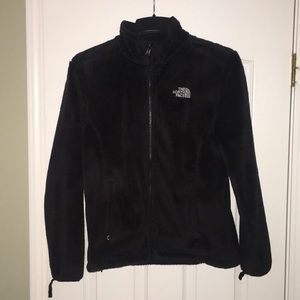 Black North Face Furry Jacket